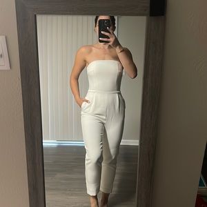 Express White Long Romper - Size 4